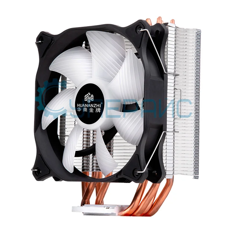 Процессорный кулер HUANANZHI A500, 4 медные тепловые трубки фото 1