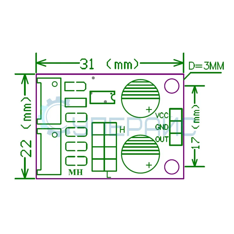 Генератор сигналов Risym NE555, 200 кГц фото 2