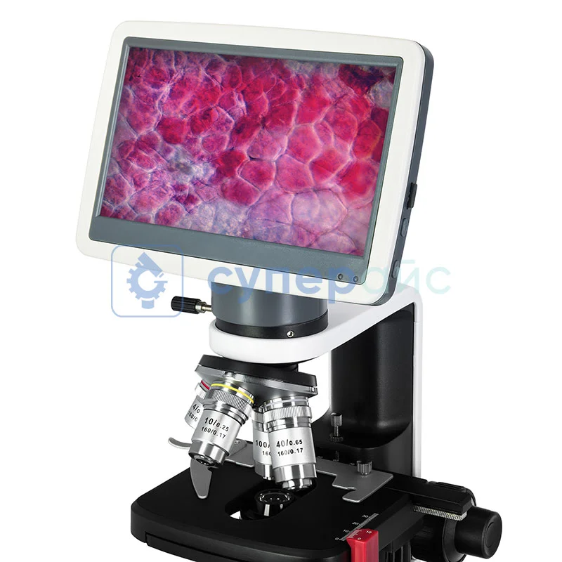 Лабораторный цифровой микроскоп Levenhuk D450L LCD 7 дюймов фото 5