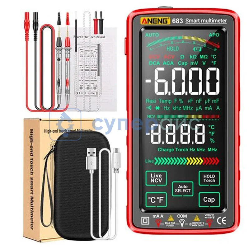 Мультиметр цифровой ANENG 683 фото 3