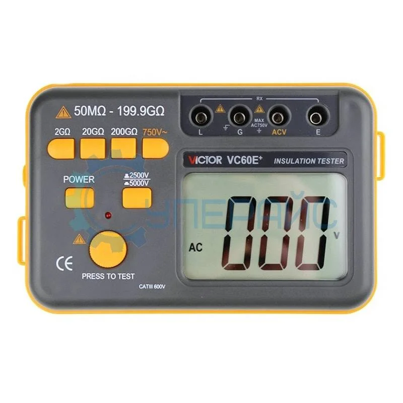 Портативный мегаомметр VICTOR VC60E+ фото 1