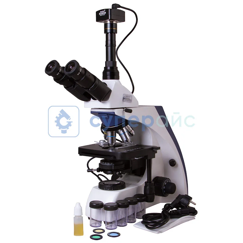 Тринокулярный микроскоп Levenhuk MED D30T фото 1