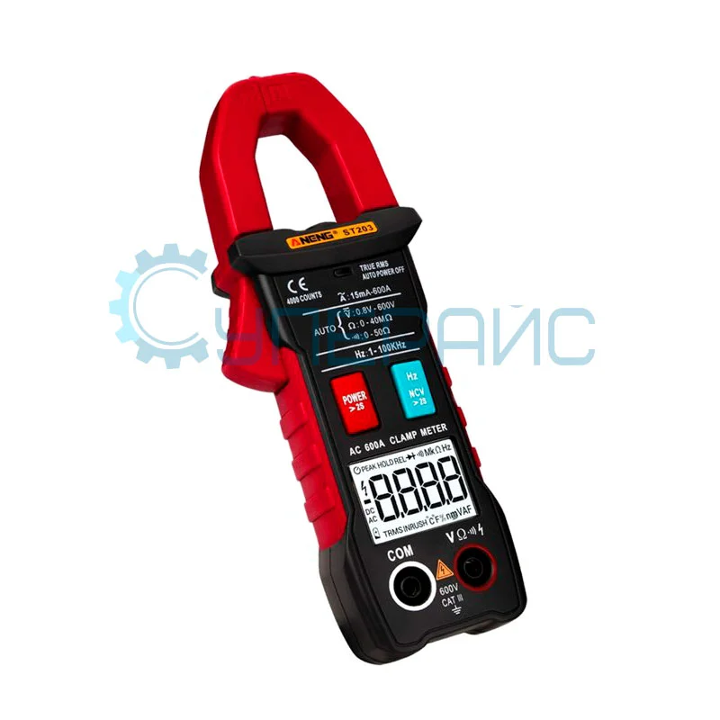 Автоматические токоизмерительные клещи переменного тока ANENG ST203 фото 1