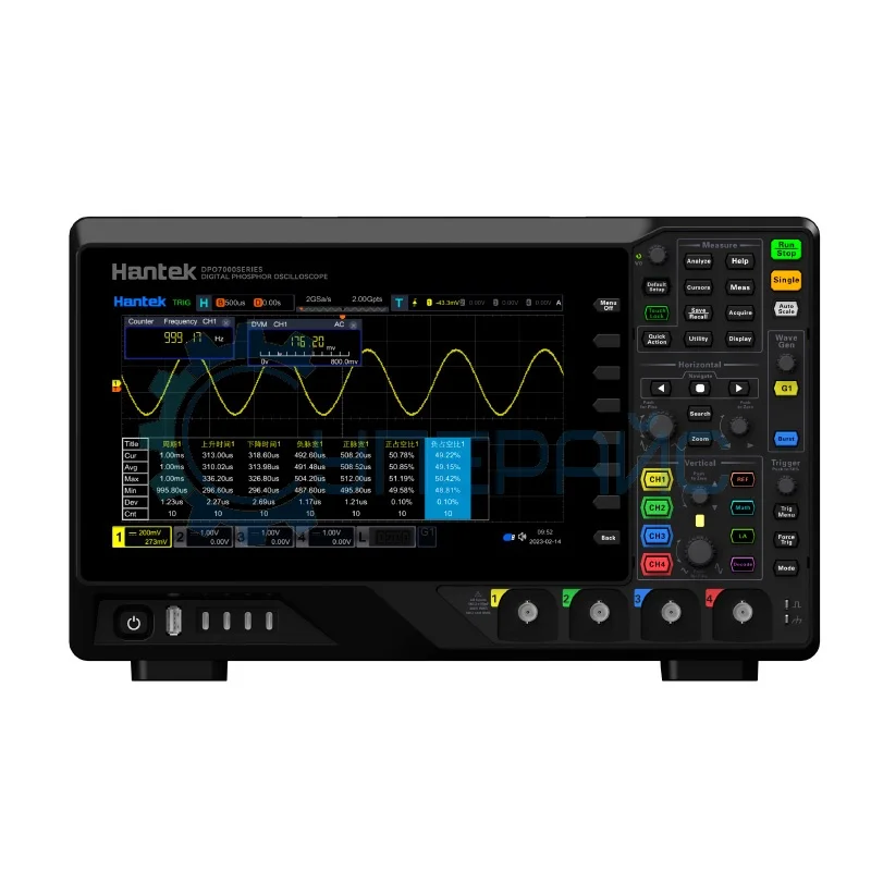 Осциллограф Hantek DPO7102E (2 канала, 100 МГц) с генератором сигнала фото 1