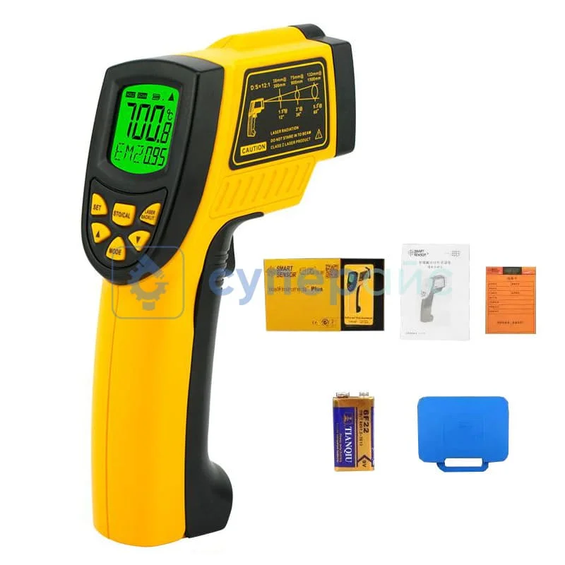 Профессиональный пирометр SMART SENSOR AR852B+ фото 3
