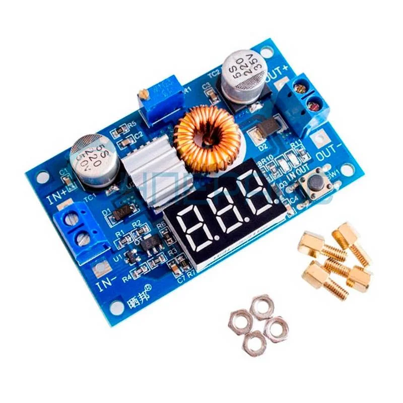 DC-DC преобразователь XL4015 с цифровым вольтметром фото 1