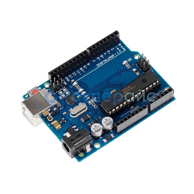 Arduino-совместимый программируемый контроллер UNO R3 (ATMEGA16U2 + MEGA328P) фото 2