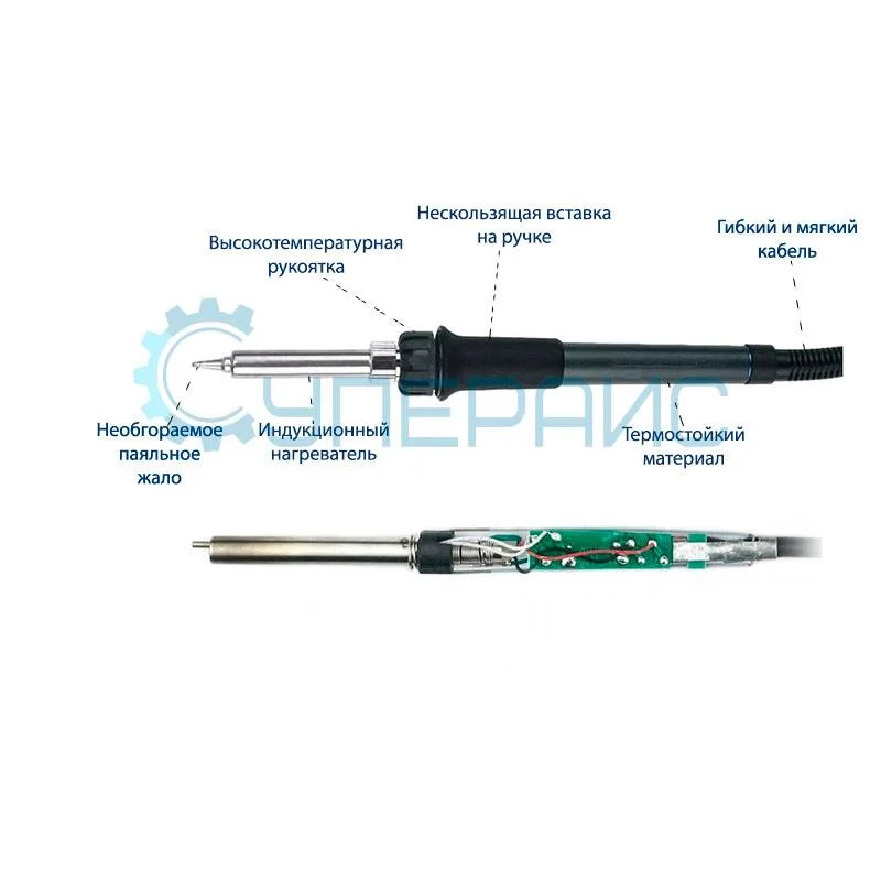 Паяльная станция индукционная QUICK 203H ESD 90 Вт для бессвинцовой пайки, original фото 6