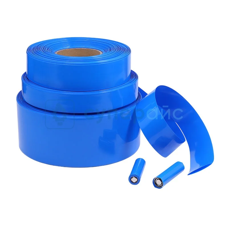 Синяя термоусадочная оболочка 200мм/1м фото 1