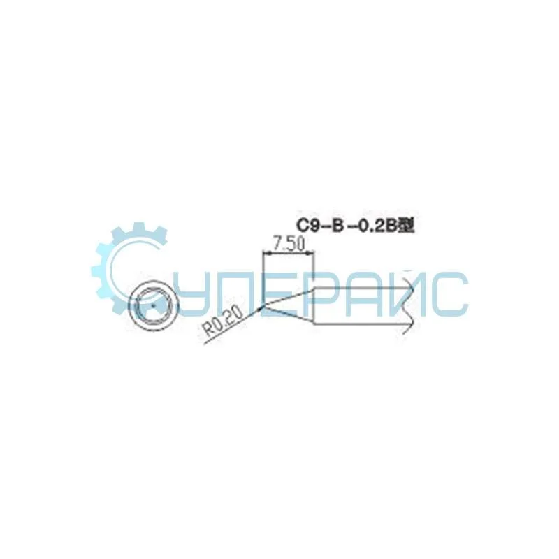 Сменное паяльное жало CXG C9 0.2B фото 2