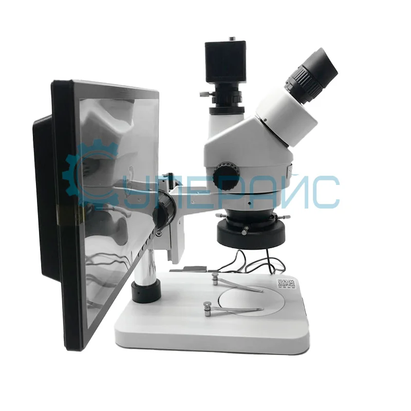 Стереомикроскоп тринокулярный Crystallite ST-7045 с 8-дюймовым дисплеем фото 3