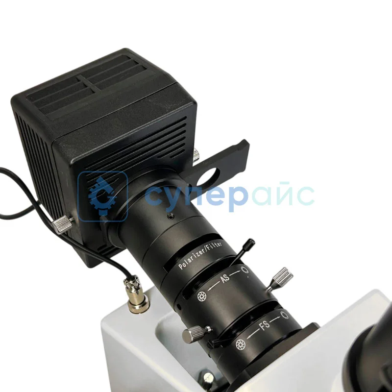 Цифровой металлографический микроскоп AmScope ME580TC-PZ-2L-10M фото 8