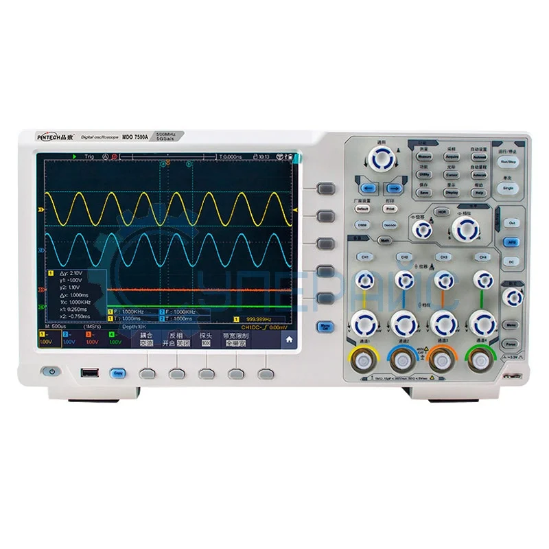 Осциллограф PINTECH MDO7350A цифровой настольный (4 канала, 350 МГц) фото 1