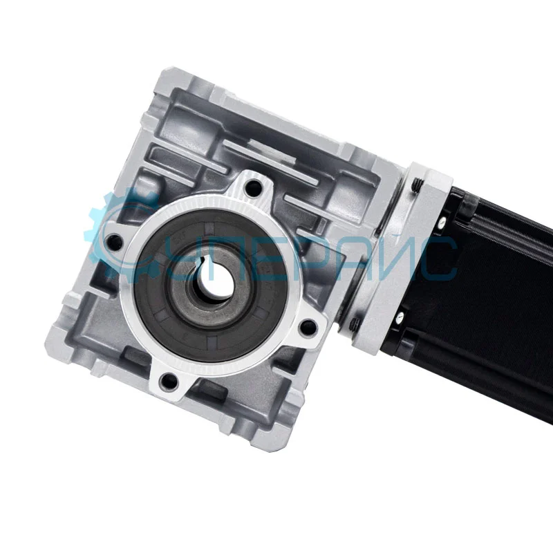 Двигатель шаговый с червячным редуктором UMot 57HS5417 (1:7,5) NEMA 23 фото 2