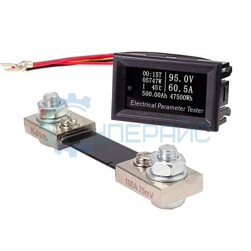 Вольтамперметр RuiDeng RIDEN RD DC 0-99,9В,100А с шунтом 100А фото 1