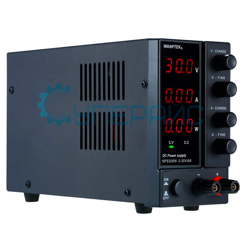 Блок питания Wanptek NPS306W с трехразрядным дисплеем (30В, 6А) фото 2