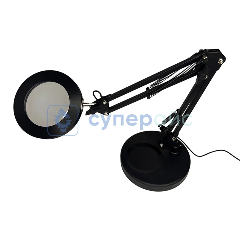 Лампа-лупа Qianyi MT-1028 с круглым основанием фото 1