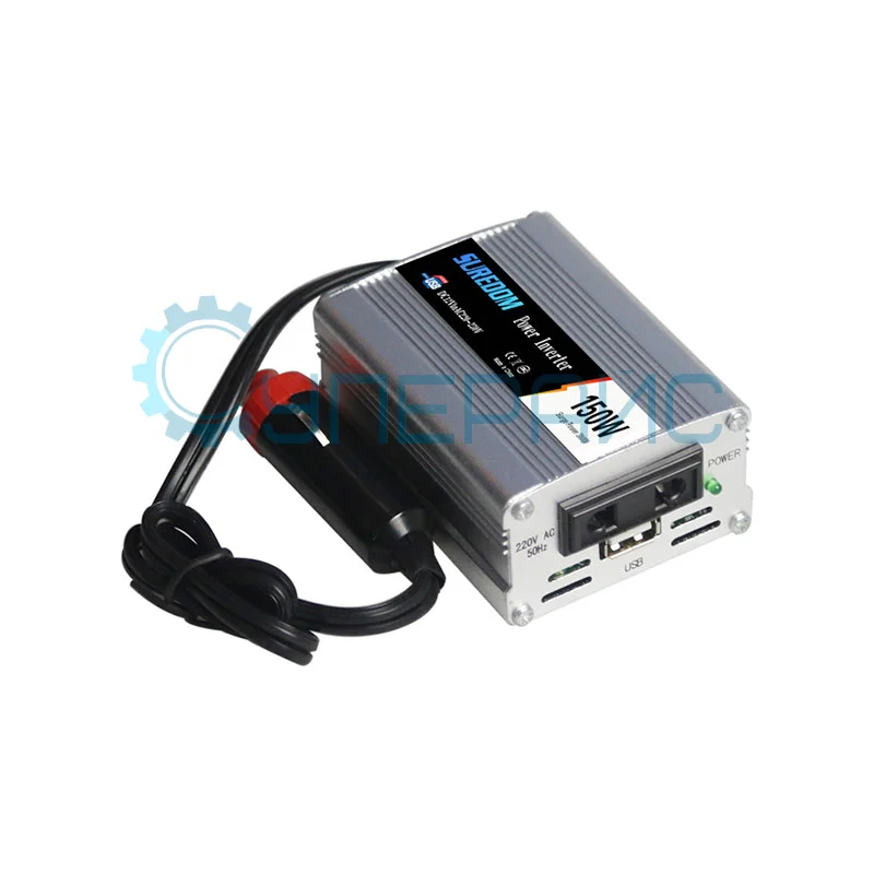 Автомобильный преобразователь DC-AC SUREDOM YSCZ-150W, 12В-220В, 150 Вт фото 2