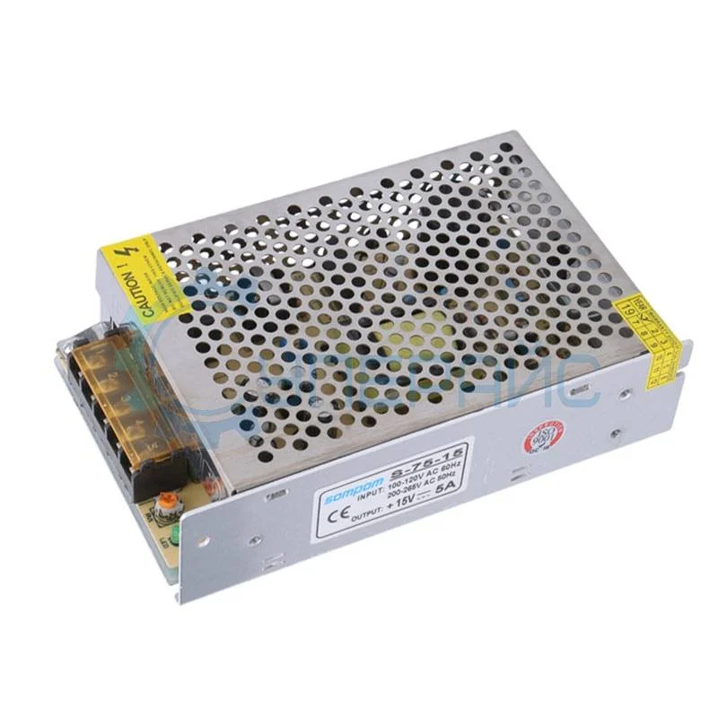 Импульсный блок питания SOMPOM S-75-15 (15В, 5А) фото 1