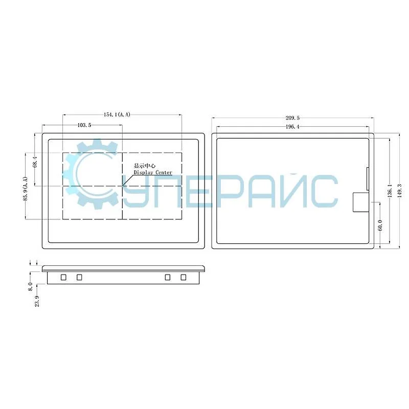 Цветной дисплей DWIN DMT80480L070_15WT фото 3