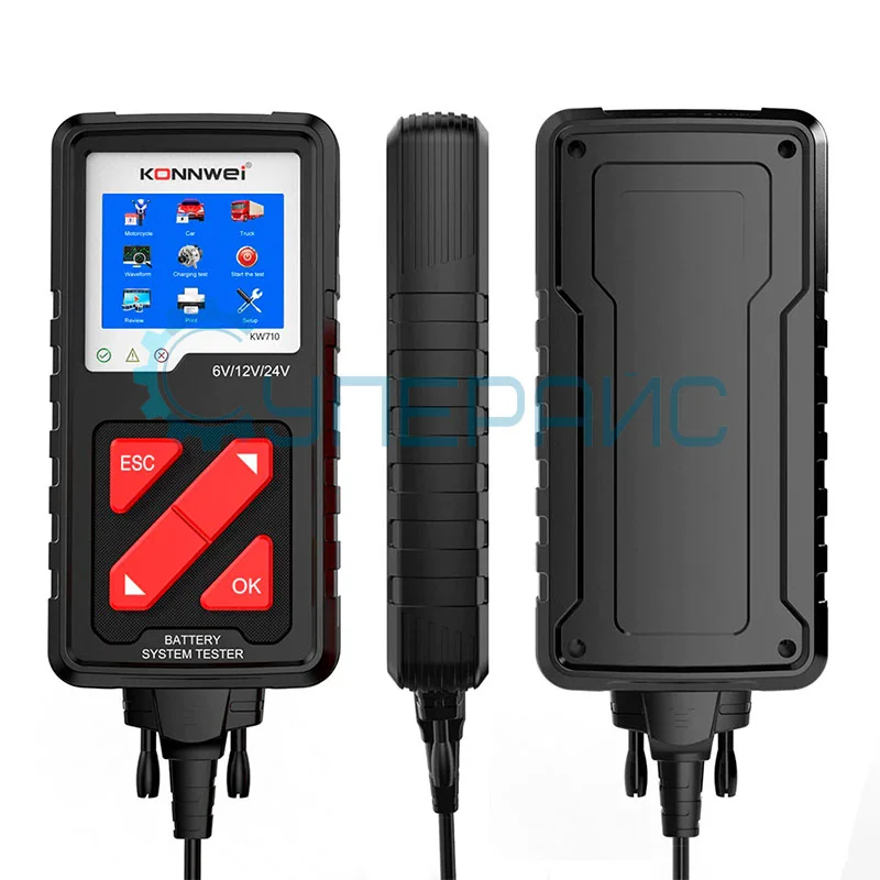Тестер аккумуляторных батарей Konnwei KW710 фото 4