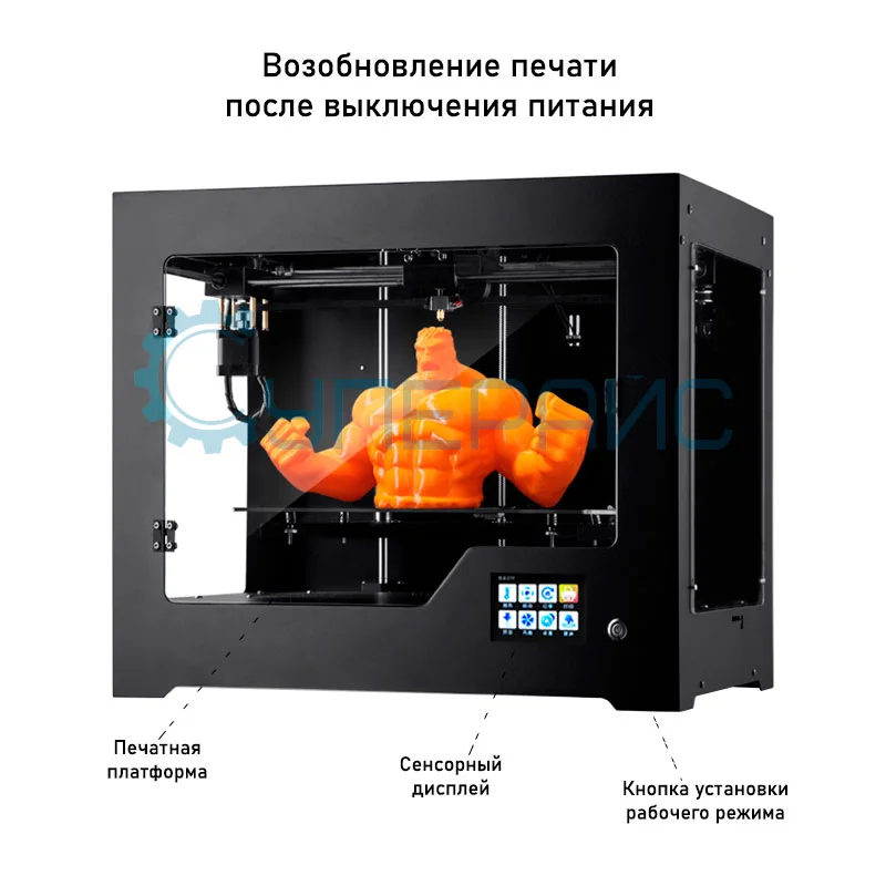 Профессиональный 3D принтер Shine Elite DK2 фото 1