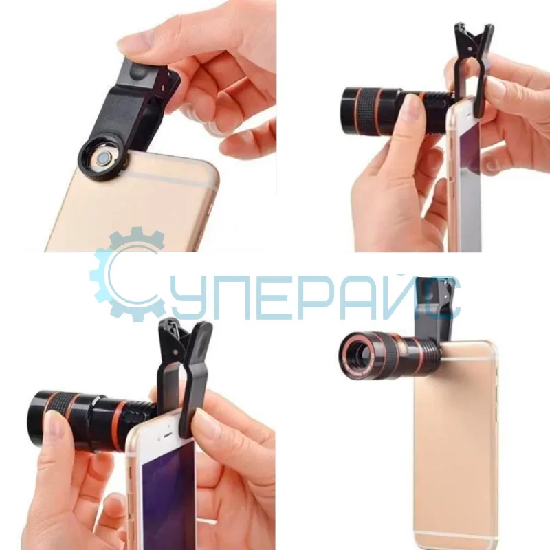 Телескопический объектив для телефона 12x фото 8
