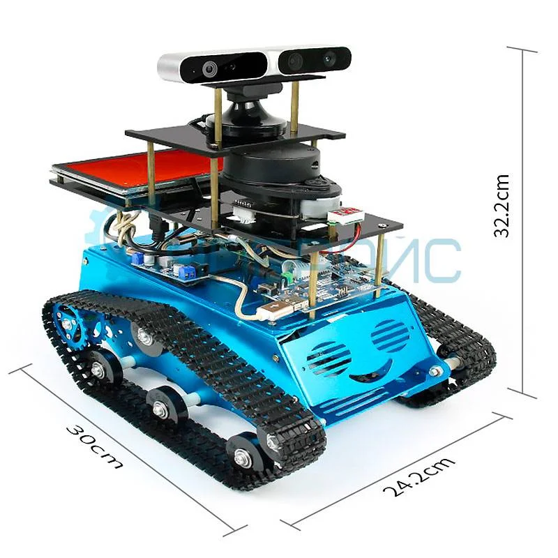 Гусеничный робот с камерой ROS Robot smart car B на Raspberry Pi 4B (4 ГБ) фото 3