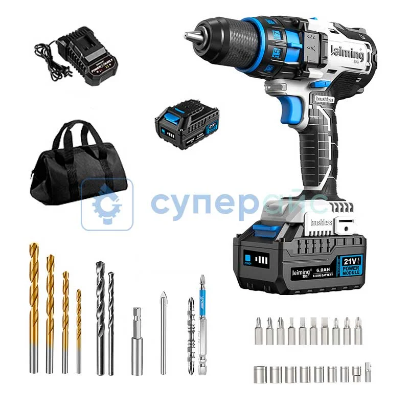 Дрель-шуруповерт Leiming LS940 с сумкой фото 1