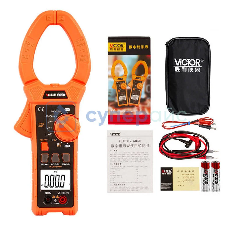 Цифровые токоизмерительные клещи Victor 6050 фото 2