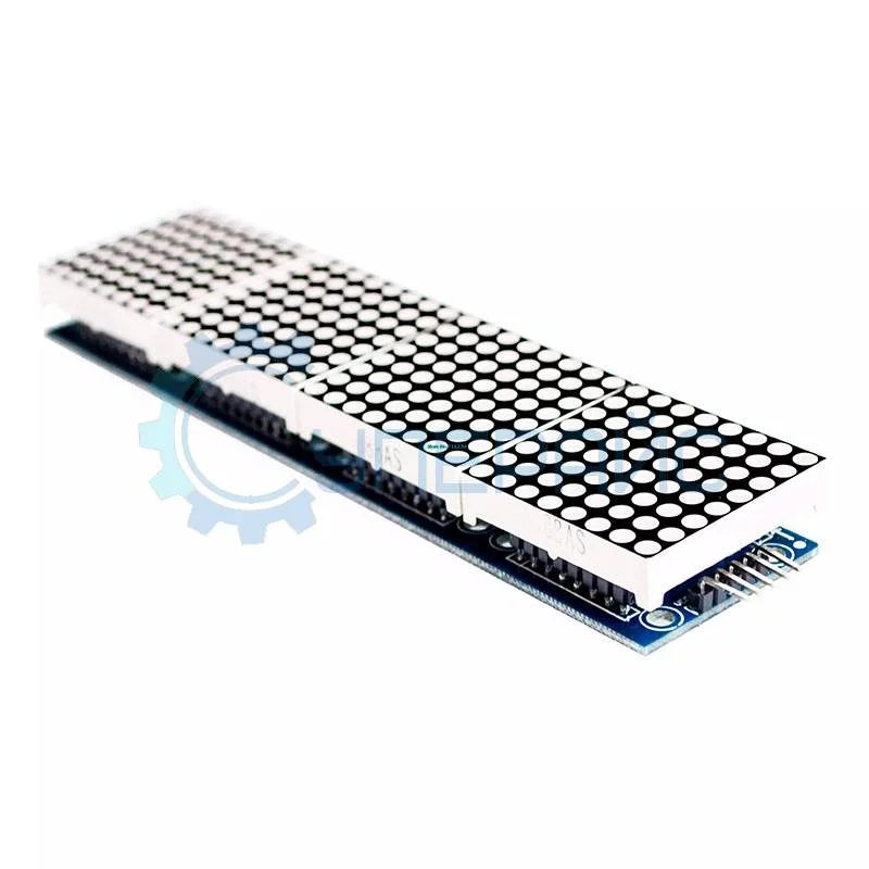 Светодиодная LED матрица 8x32, контроллер MAX7219, цвет синий фото 1