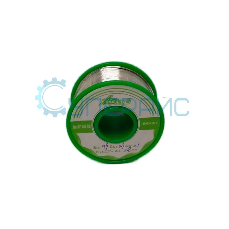 Припой бессвинцовый проволочный с канифолью Silid Tin (Sn99/Ag0.3/Cu0.7, 0,8 мм, 100 г) фото 2