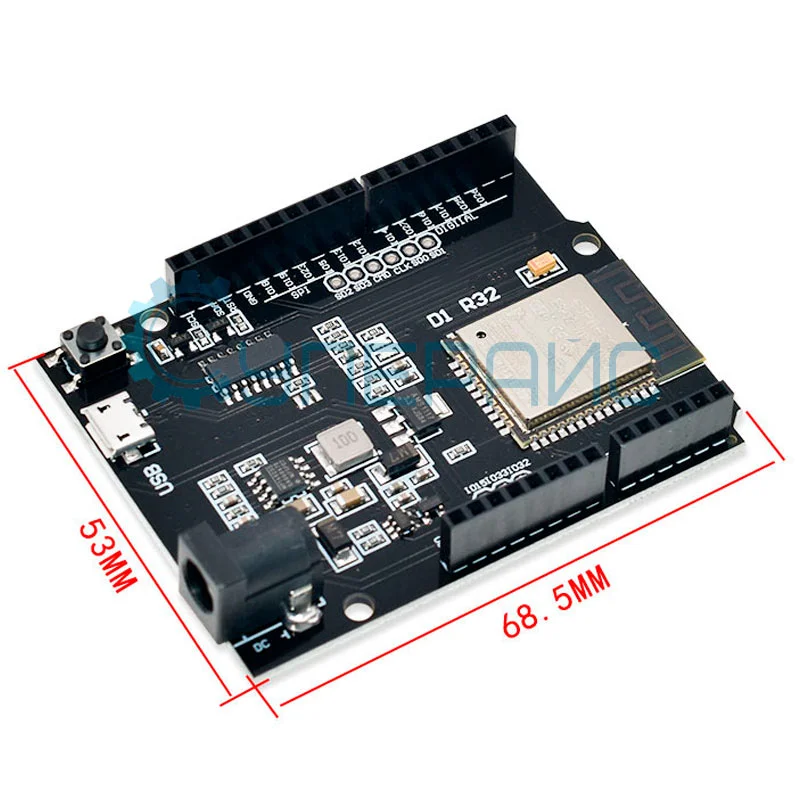Arduino-совместимая плата D1 R32 CH340G (esp32 + CH340G) фото 2