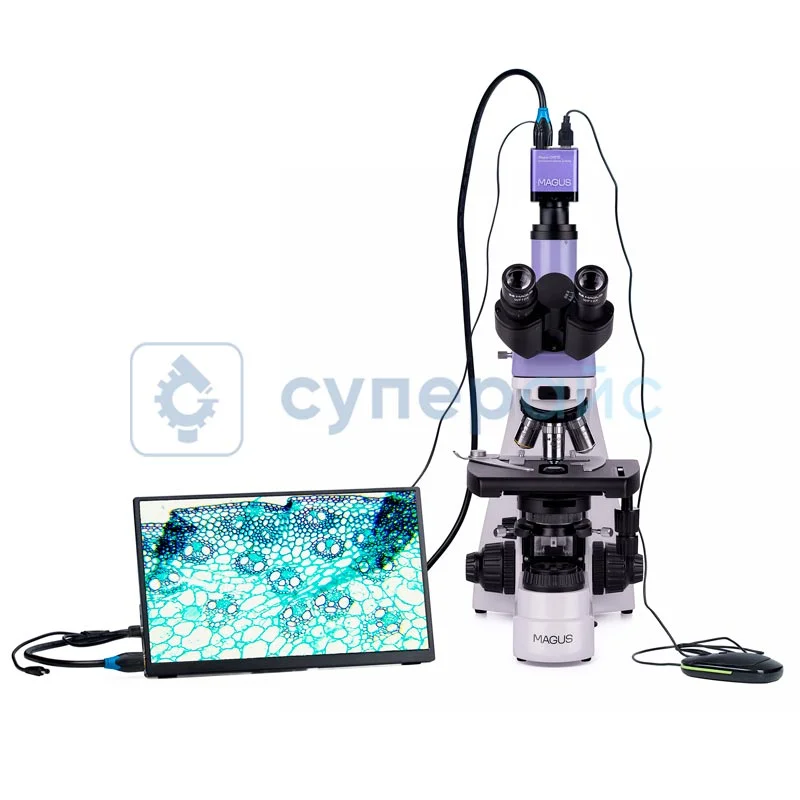 Тринокулярный микроскоп MAGUS Bio D230T LCD 83005 c цифровым дисплеем фото 2
