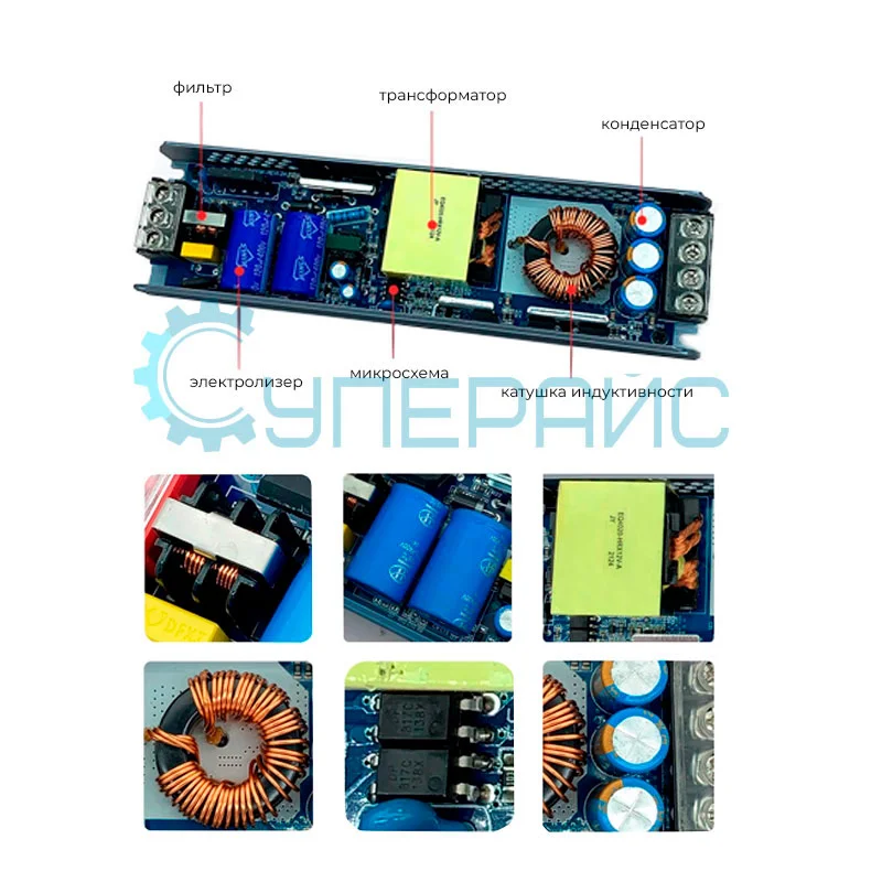 Источник питания постоянного тока Emperor Ling HB-200-24 (24 В, 8,3 А, 200 Вт) фото 2
