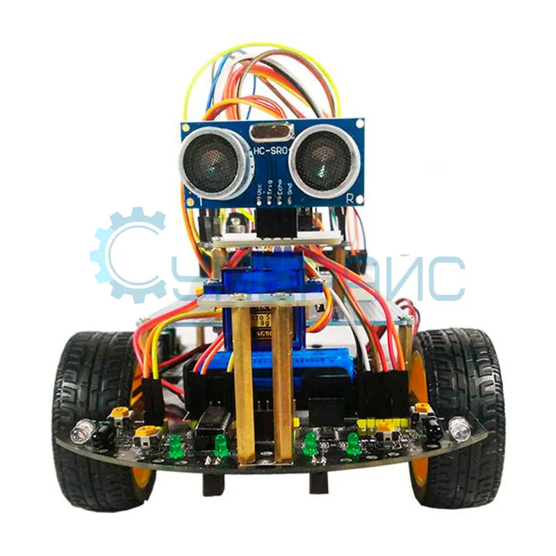 Программируемый колесный робот-конструктор на базе оригинальной платы Arduino UNO R3 фото 1