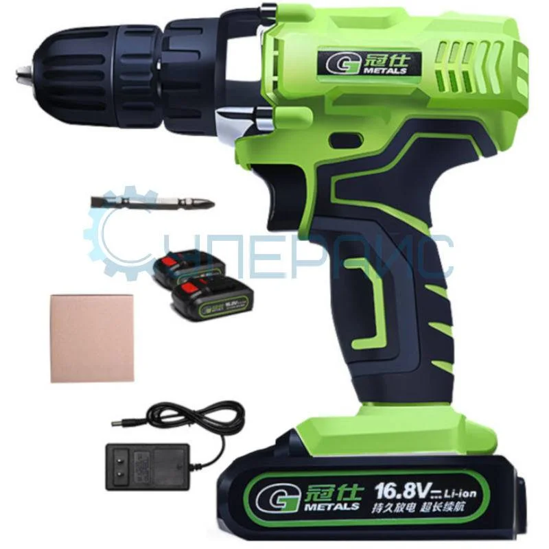 Дрель-шуруповерт Guanshi TLDZ16 с двумя аккумуляторами фото 1