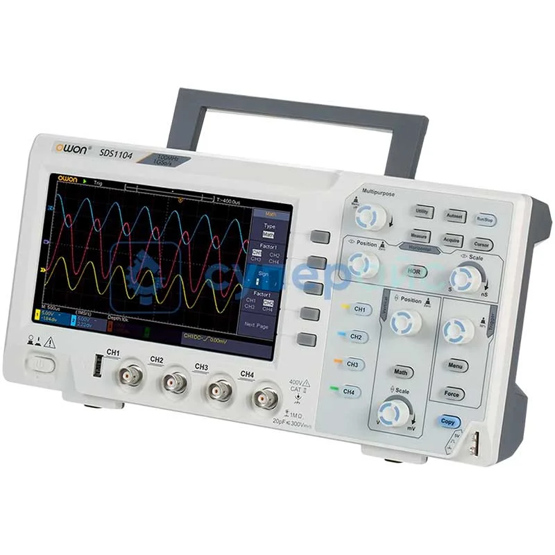 Прецизионный осциллограф OWON SDS1104 (4 канала, 100 МГц) фото 1