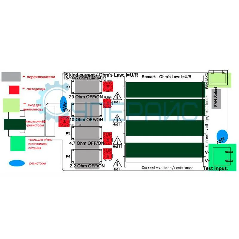 Нагрузочное устройство USB JUWEI 0.25 - 4 А фото 5
