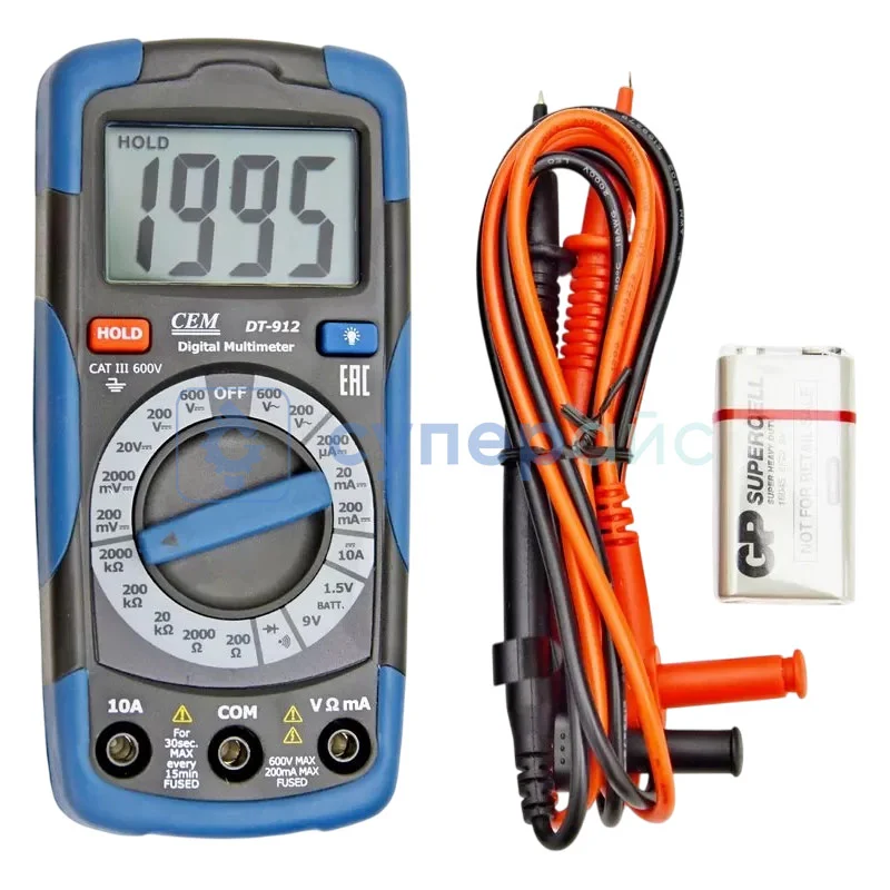 Мультиметр CEM DT-912 фото 3
