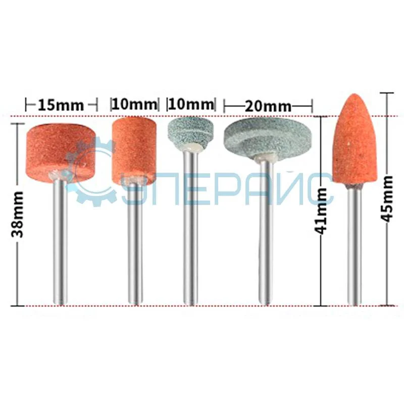 Шарошки абразивные HiLDA 5 шт фото 2