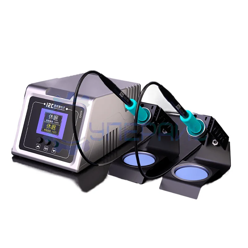 Цифровая паяльная станция i2C 1SCN, 160 Вт двухканальная фото 1