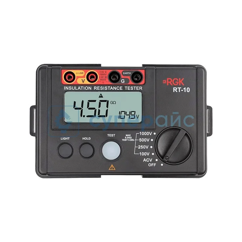 Портативный мегаомметр RGK RT-10 фото 1