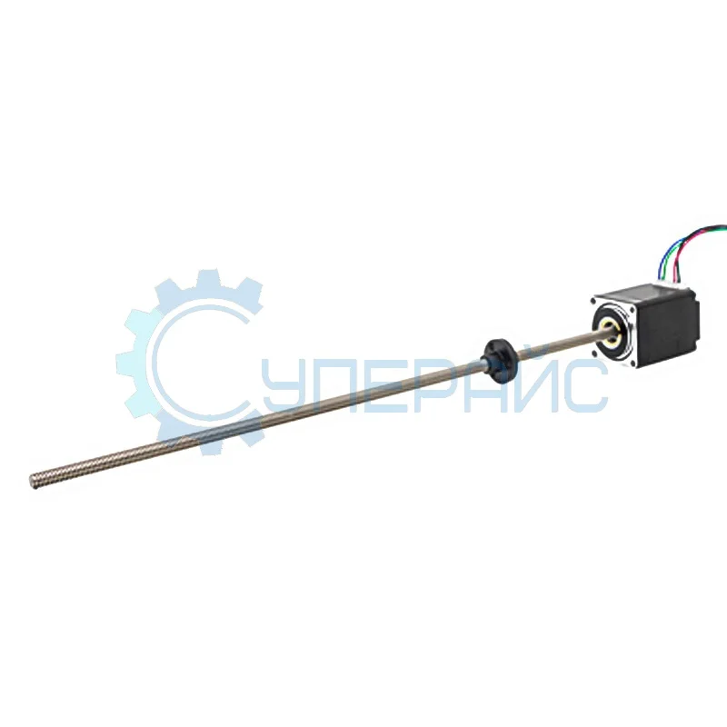 Электродвигатель шаговый UMot 28HS4401 с винтом Tr5 * 2 фото 1