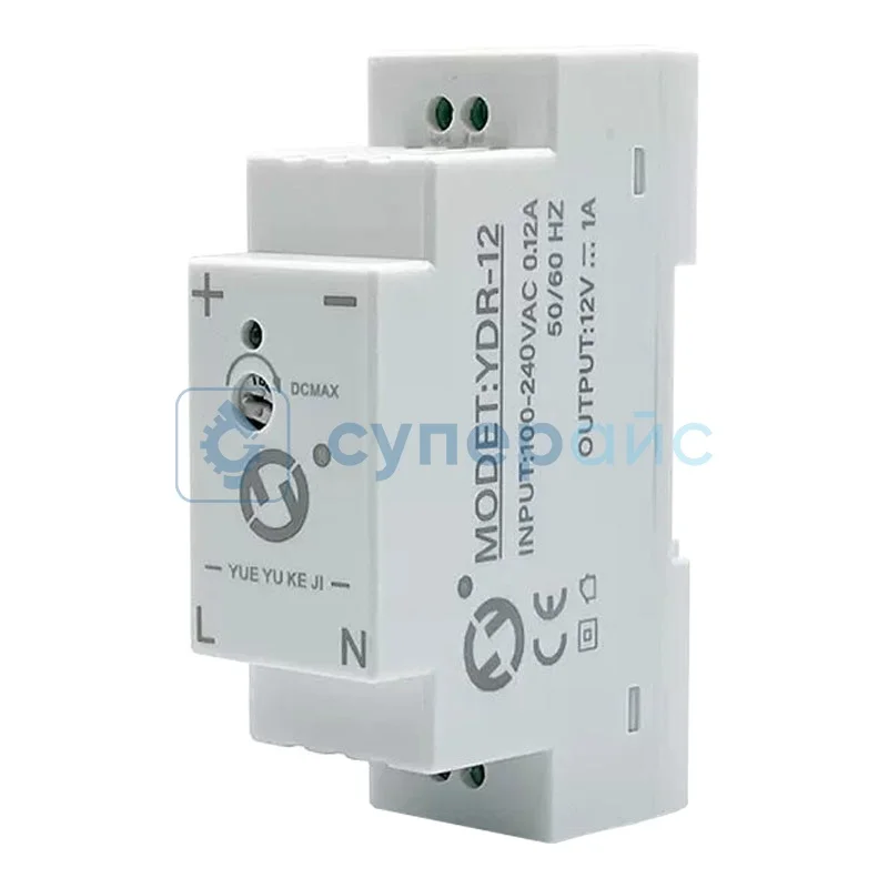 Источник питания на DIN-рейку Yueyu YDR-12V-1A фото 1