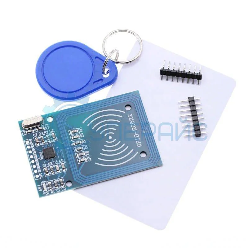 RFID-модуль RC522 с RFID-ключом и пластиковой картой фото 1