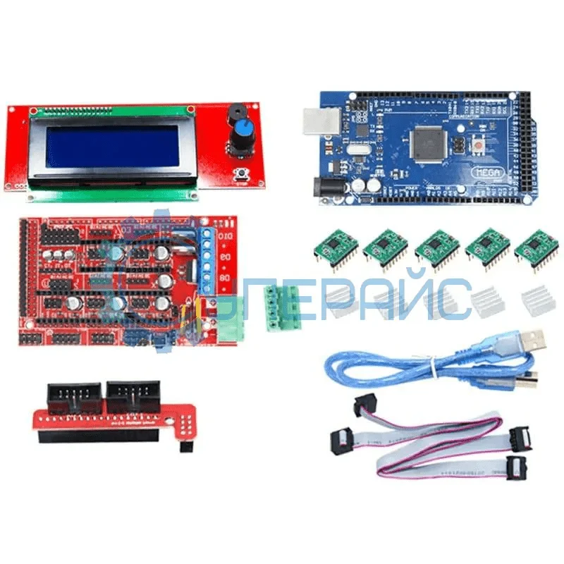 Комплект ЧПУ для 3D принтера с контроллером Mega 2560, совместимым со средой Arduino фото 1