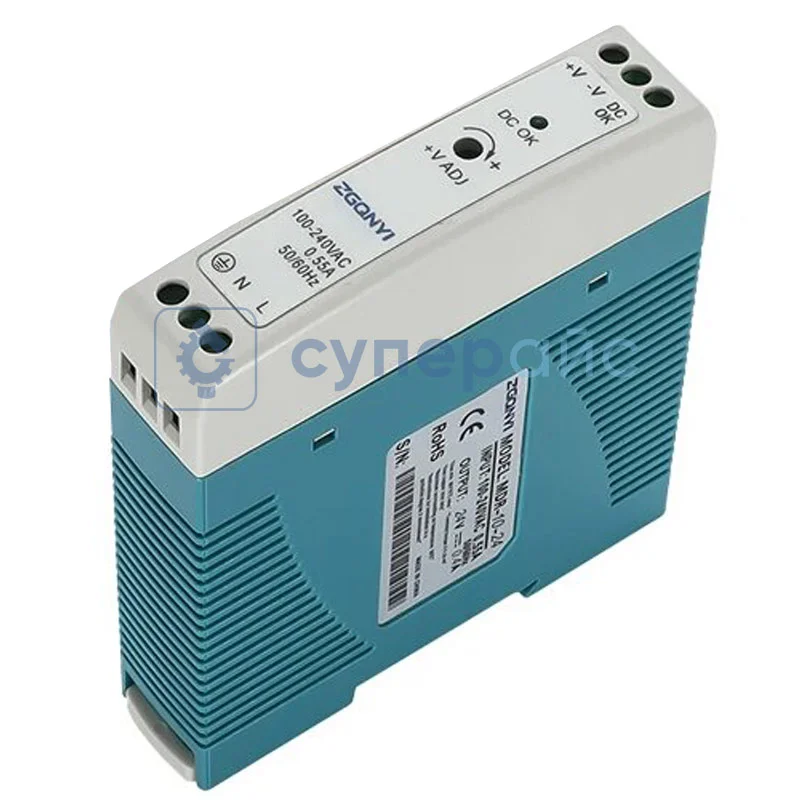 Источник питания на DIN-рейку ZGQNYI MDR-10-24 фото 2