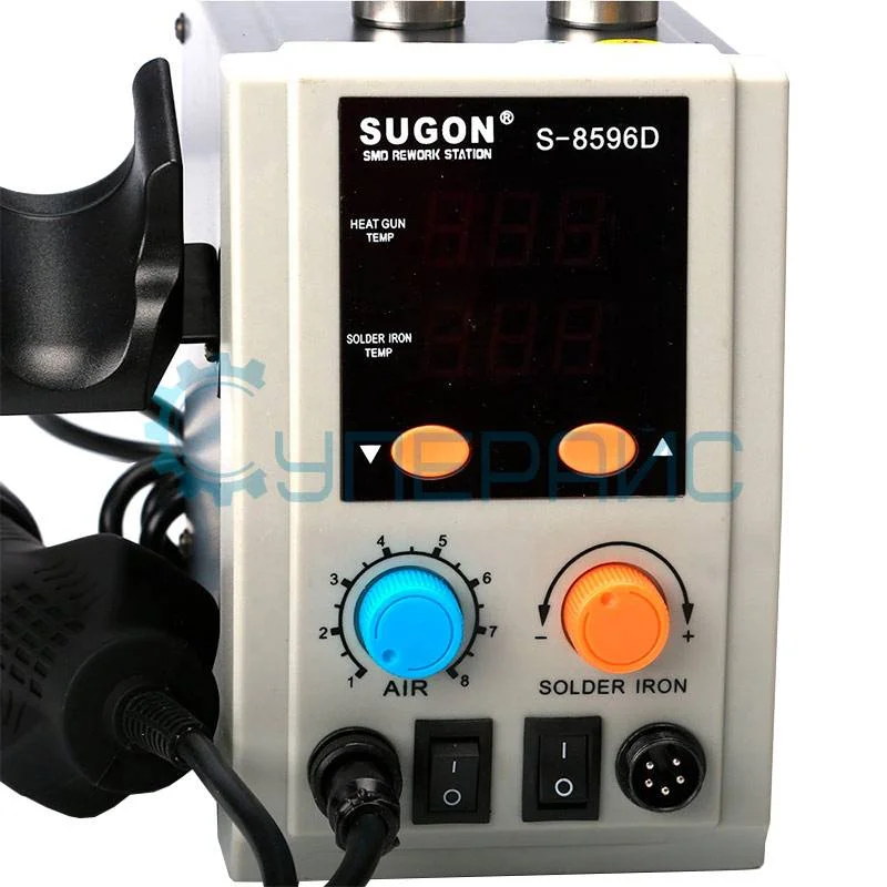 Паяльная станция SUGON S-8596D c двойным дисплеем фото 1