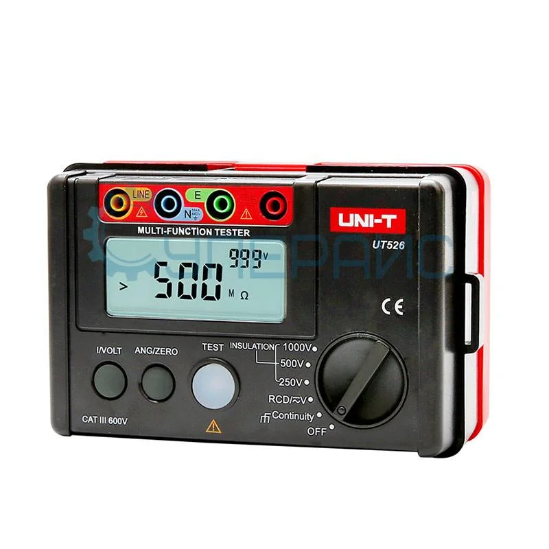 Измеритель параметров УЗО и сопротивления изоляции UNI-T UT526 фото 1